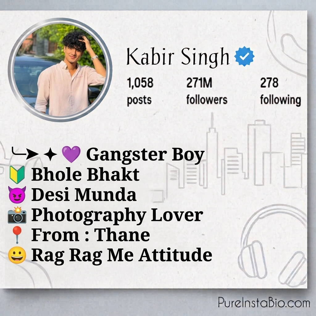 Instagram Bio for Boys Simple