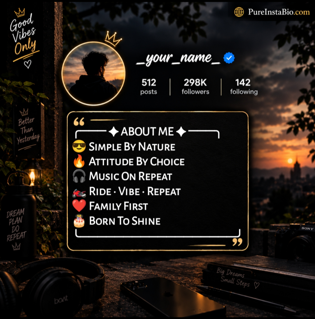 Instagram bio in hindi with emoji