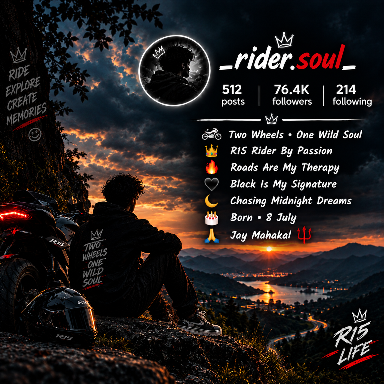 Instagram Bio For Bike riders Stylish