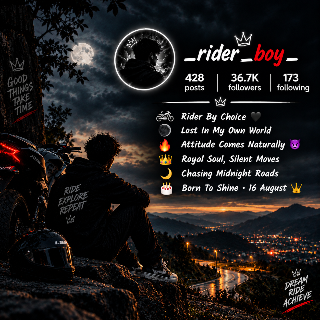 Instagram Bio For Bike lovers